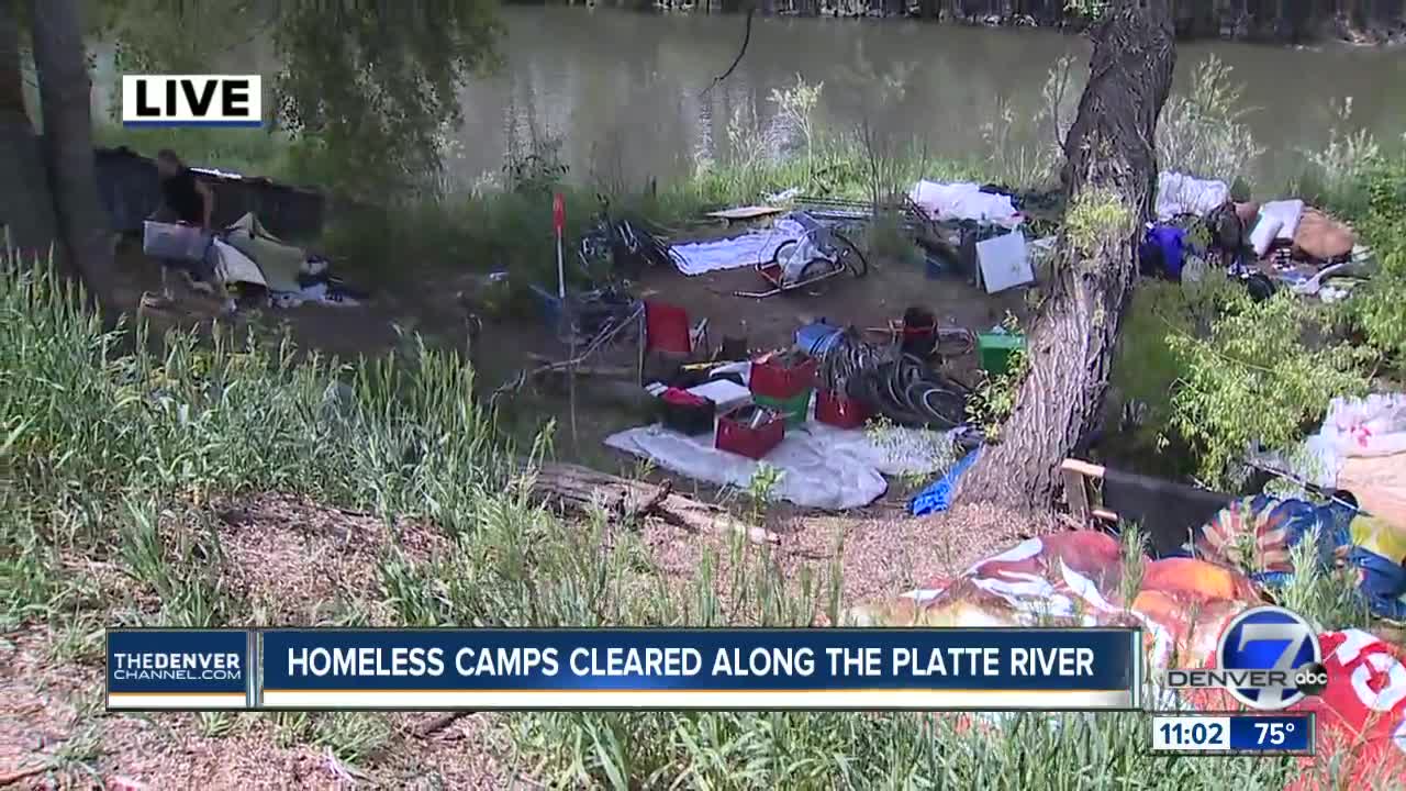 Englewood police begin cleanup of South Platte River homeless camps