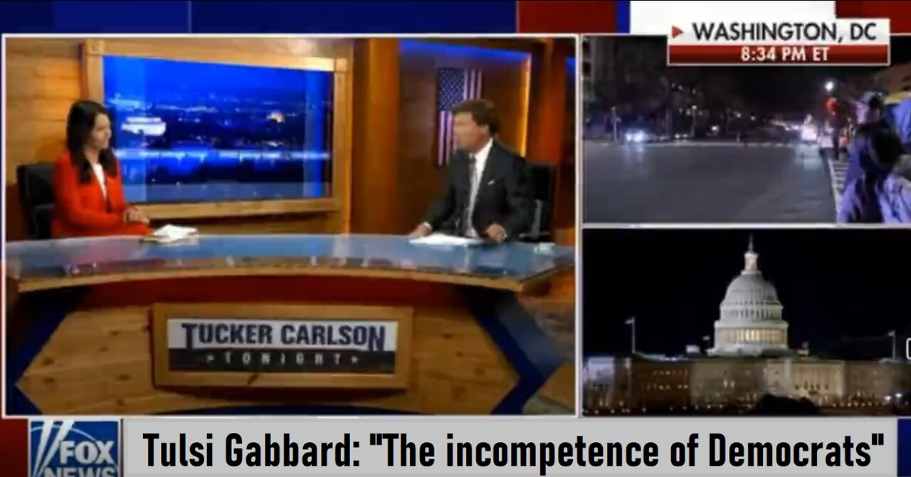 Tulsi Gabbard (D): "The incompetence of Democrats in foreign policies & supression of Free Speech"!