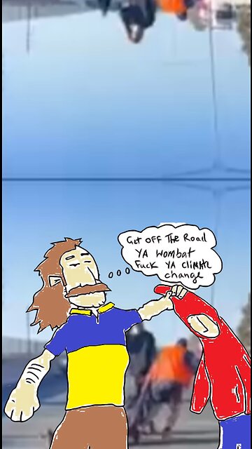 This is how to deal with"climate activists" Frank Neville Aussie truckers saved the day 🇦🇺🦘🪃⚡