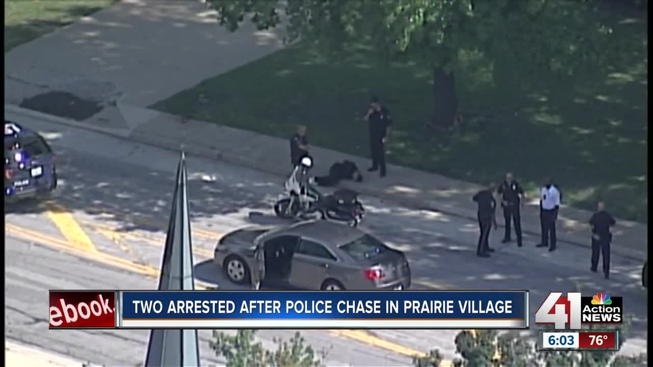 Police chase suspects after officer struck