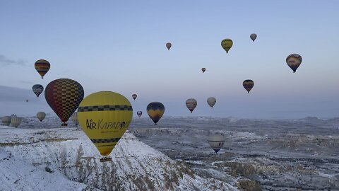 Passeio de balão na Turquia