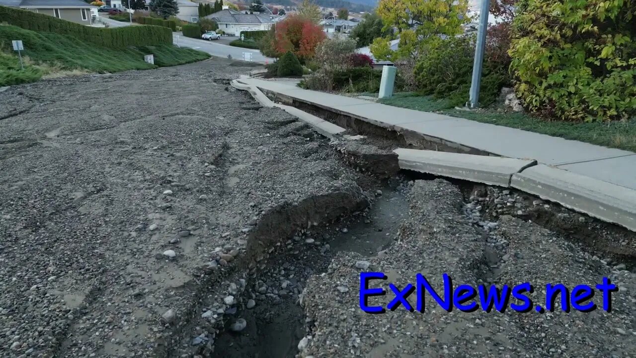 Water Main break in Coldstream BC, next to Vernon BC