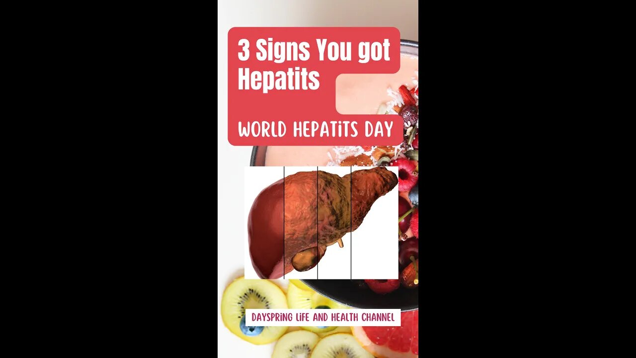 3 Signs of Hepatitis #droteng