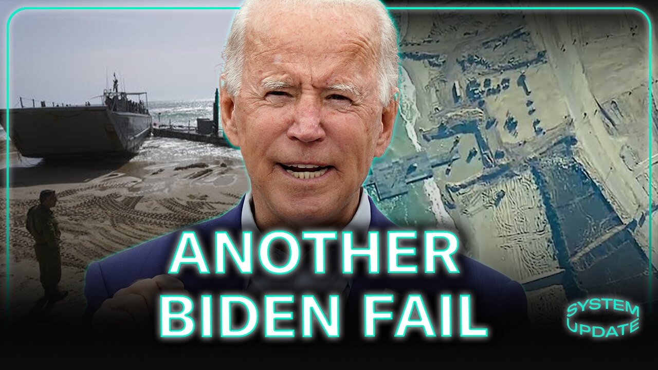 Humiliating Biden Fail: U.S. Pier Delivering Aid to Gaza Breaks