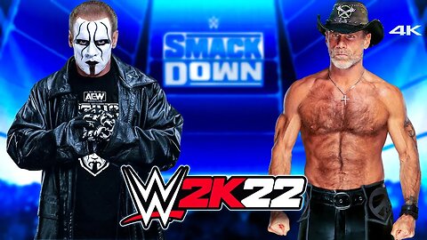 WWE 2K22: Sting Vs. Shawn Michaels - (PC) - [4K60FPS] - Epic Gameplay!