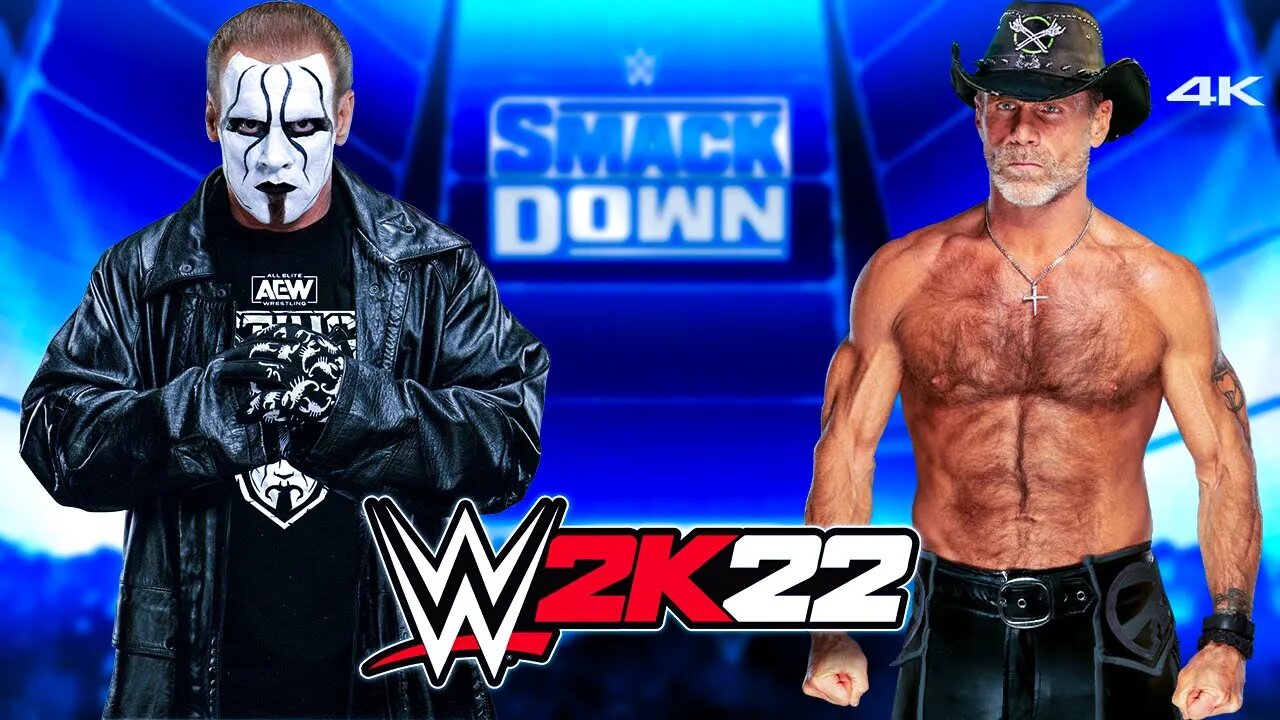 WWE 2K22: Sting Vs. Shawn Michaels - (PC) - [4K60FPS] - Epic Gameplay!