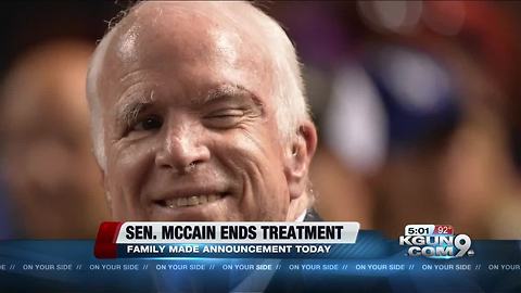 Sen. John McCain is stopping treatment for brain cancer