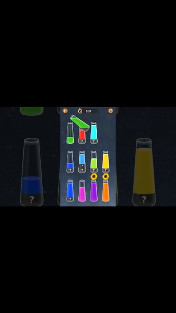 Water Sort level 110 | sort color water time New challenges 5 #game #gamer #gaming #shorts #viral