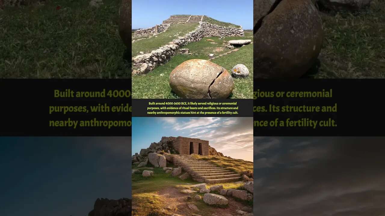 Exploring Sardinia's Ancient Pyramid: Monte d’Accoddi #shorts #ancient #history