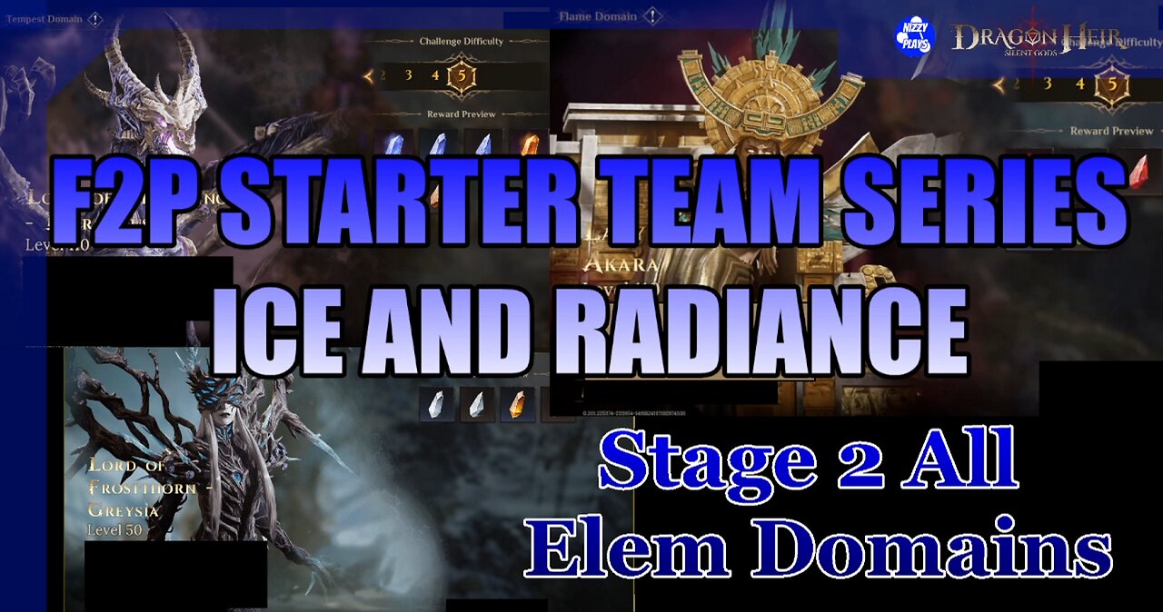 🧊🧊Season 2 F2P Ice & Radiance Stater Team - ALL Elemental Domains Stage 2 🧊🧊