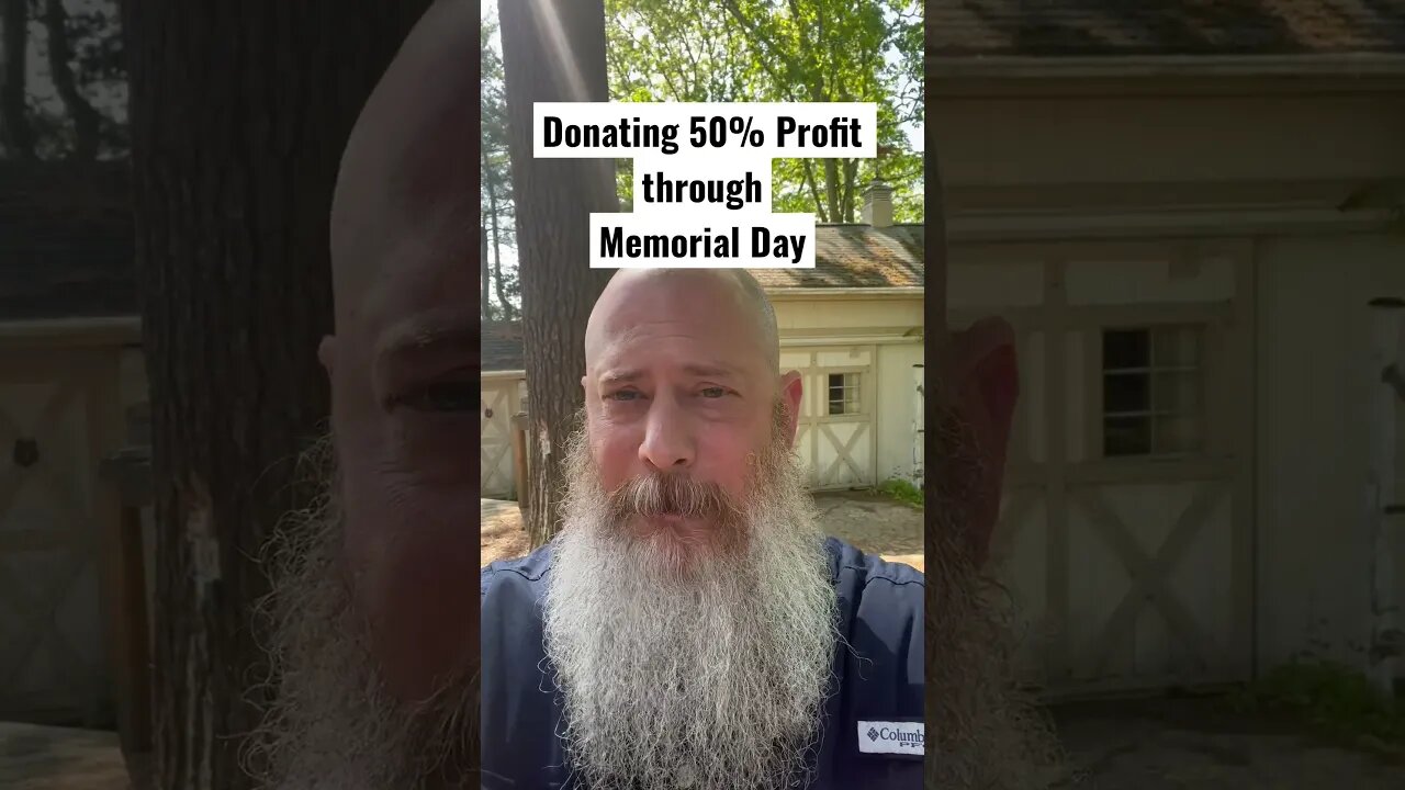Donating 50% of all net profit thru Memorial Day to Tunnel2Towers