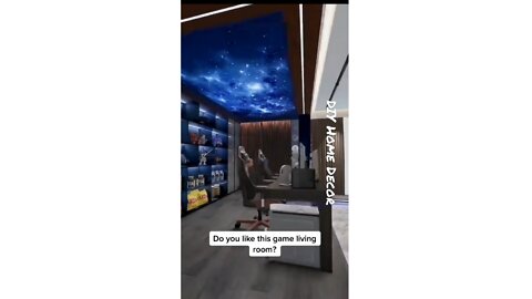 Gaming living room design.