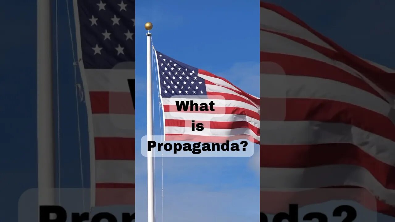 In case you didn’t know. What is propaganda? #shorts