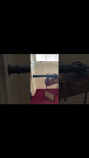 Old Cannon Gun at Gibraltar Garrison Library #shorts