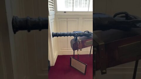 Old Cannon Gun at Gibraltar Garrison Library #shorts