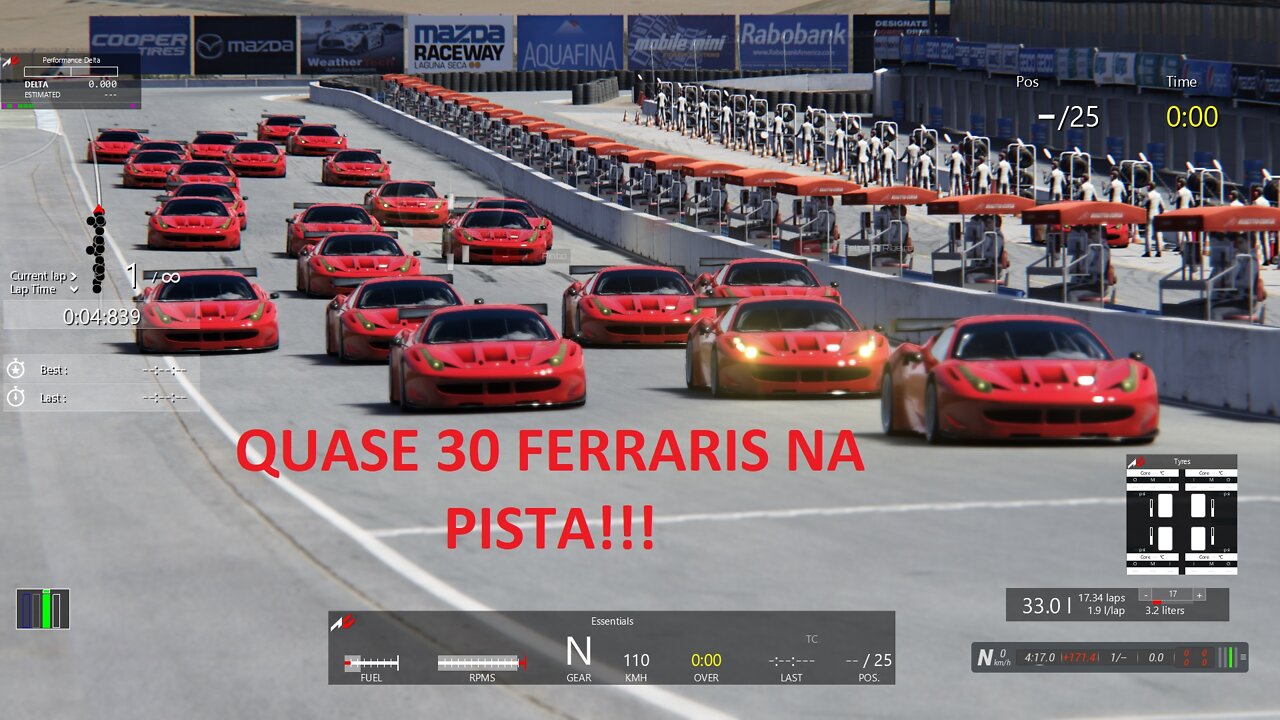 4FUN DE FERRARI 458 GT2 EM LAGUNA SECA COM A GALERA DA CLUBSTOCK TV, CORRIDA DOS ET'S. #assetocorsa