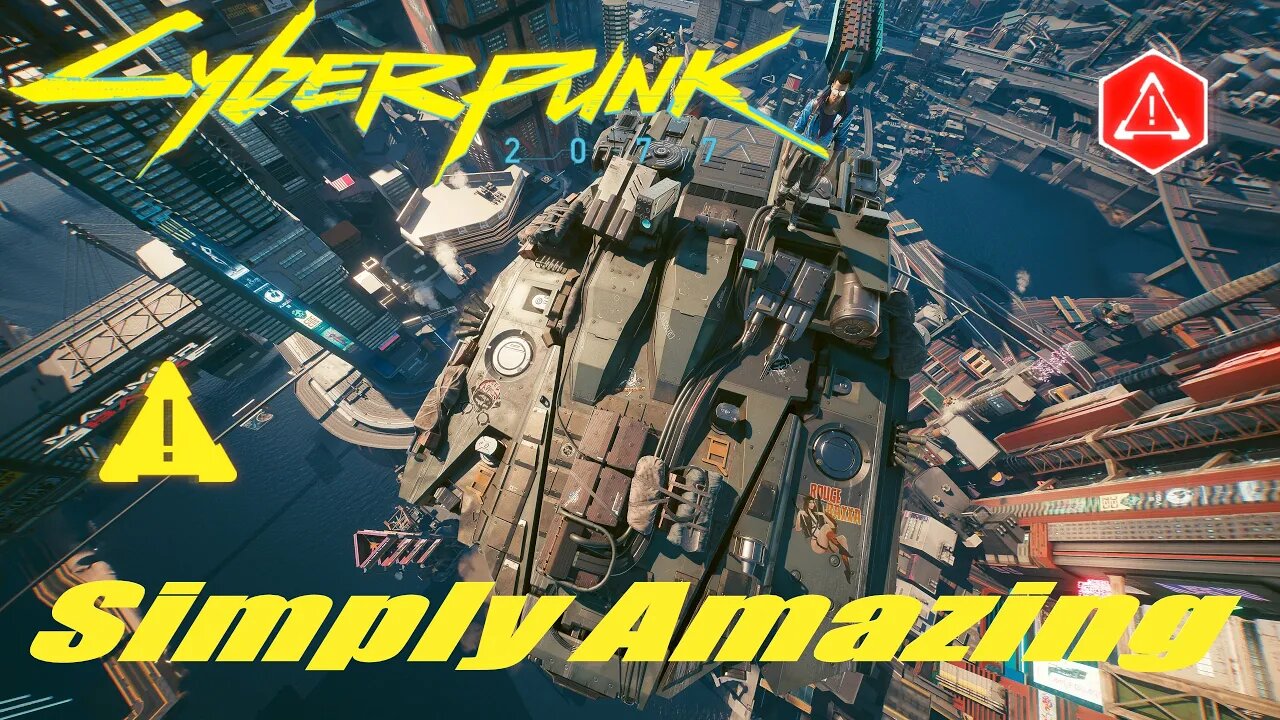 Cyberpunk 2077 simply Amazing Flying car Gameplay RTX 3080 4K