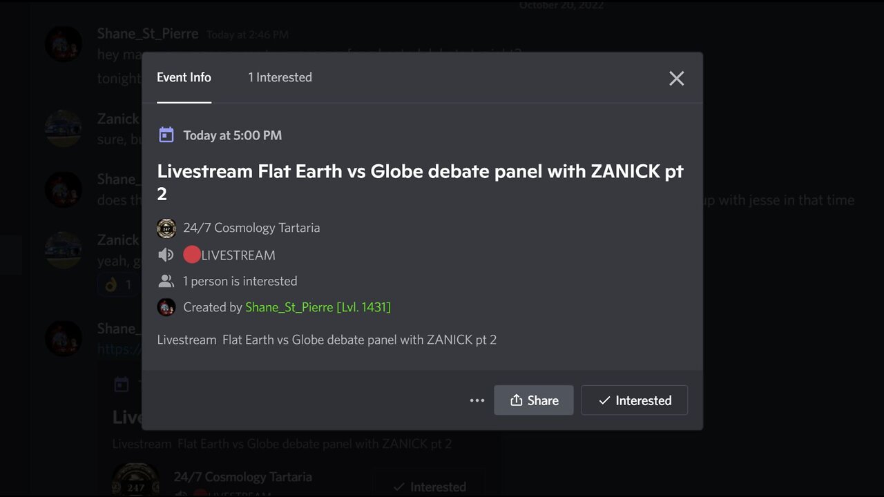 Livestream Flat Earth vs Globe debate panel with ZANICK pt 2