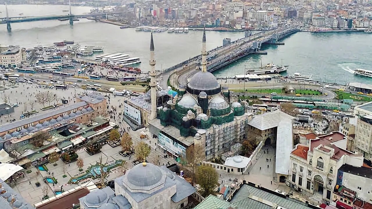 Asr Adhan from #Süleymaniye Camii, #Rüstem Paşa Camii and Eminönü Yeni Camii #Istanbul