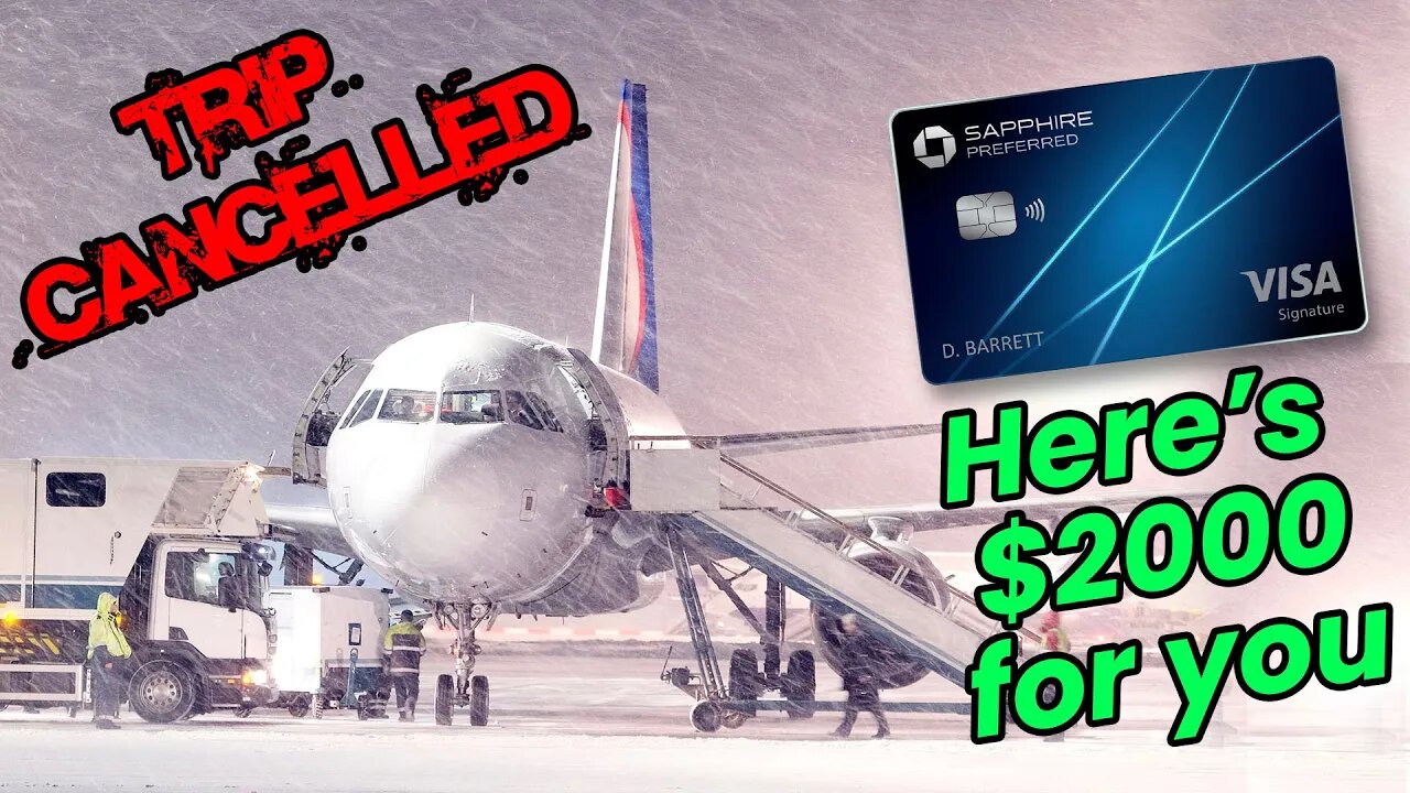 How to get Credit Cards to Pay You MONEY For Cancelled/Delayed Trips