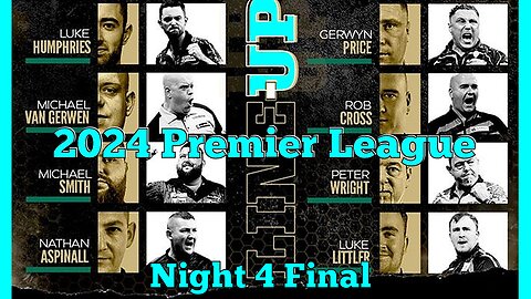 2024 Premier League Night 4 van Gerwen v Aspinall