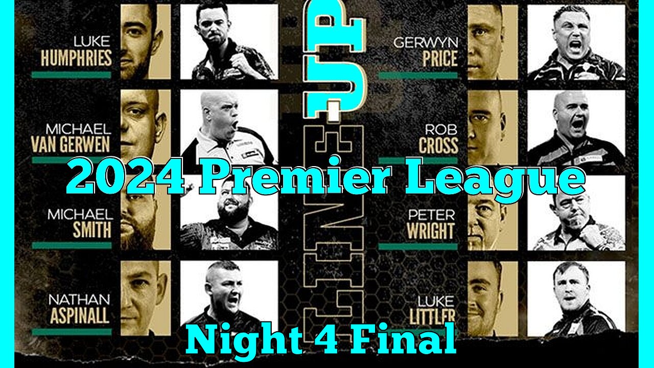 2024 Premier League Night 4 van Gerwen v Aspinall