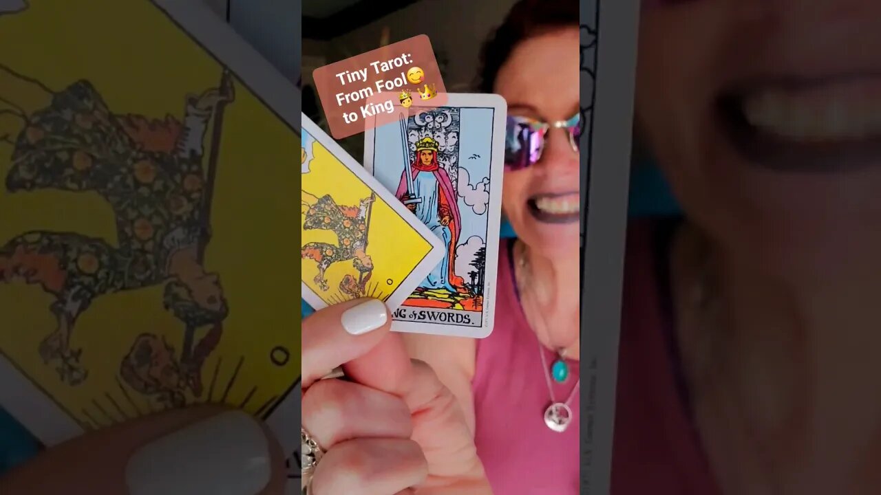 Tiny Tarot: Feeling Kingly? 🤴 👑 🦁 👸 👑 #lowkeymagickal #tinytarot #tarot #abundance #dailytarot #fun