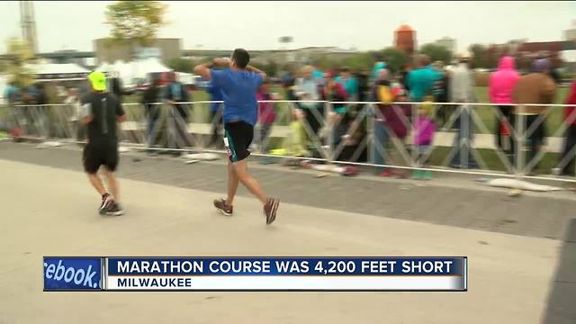 Milwaukee marathon course was about 4,200 feet short, race organizers say