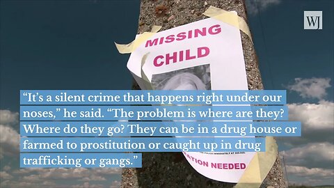 Police Chief Sounds Alarm After 27 Kids Disappear in Two-Week Span