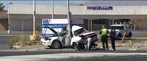 Driver critically hurt in crash in Las Vegas valley