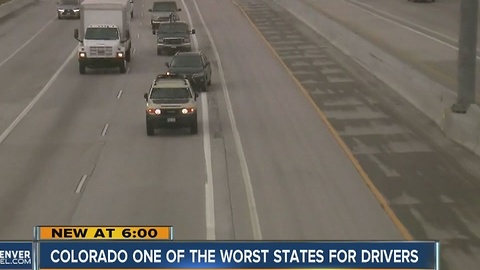 Colorado, one of the worst states for drivers