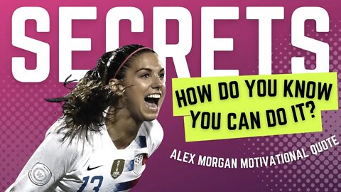 Alex Morgan Motivational Quote│You Can Do It? 🔥│USA Soccer Team│#quote #motivationalvideo