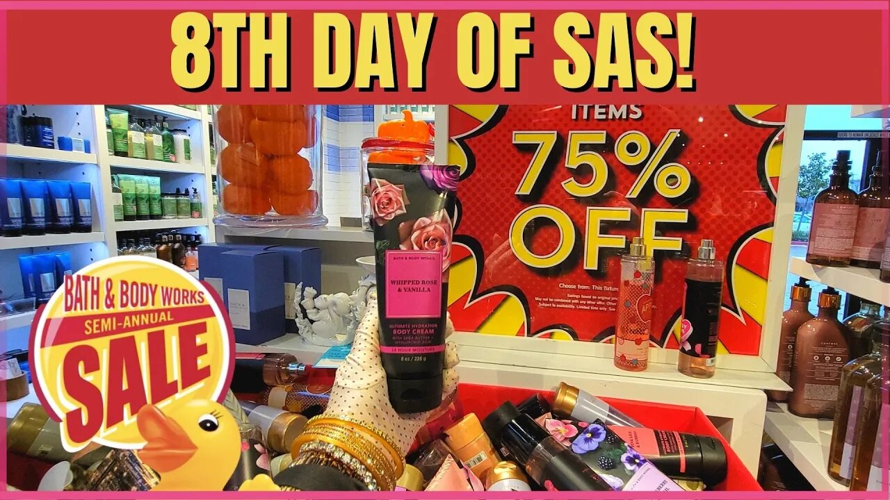 Bath & Bodyworks | 8TH DAY OF SAS | 75 % OFF THROWBACK SCENTS | PRICE DROPS |#bathandbodyworks