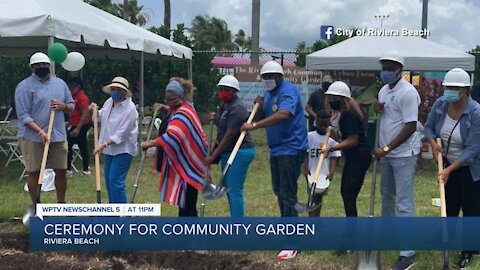 Groundbreaking ceremony held for community garden in Riviera Beach