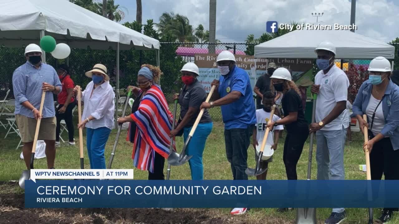 Groundbreaking ceremony held for community garden in Riviera Beach