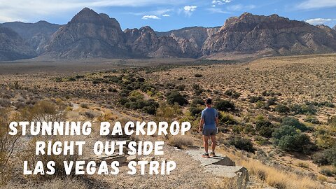 Anxiety and Stress Relief Right Outside Las Vegas Strip | Red Rock Canyon | 4K Drone Footage