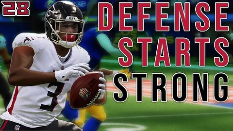 THE BEST OFFENSE IS A GREAT DEFENSE! | Madden 23 Gameplay | Falcons Franchise Ep. 28 | Y4G1 @ Rams