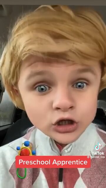 Baby Trump is sad on a Sadurday