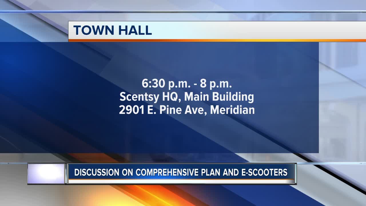 HAPPENING TODAY: Meridian Town Hall meeting to discuss comprehensive plan, e-scooters