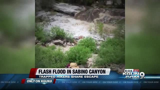 Hikers share how they escaped a flash flood in Sabino Canyon PART 2