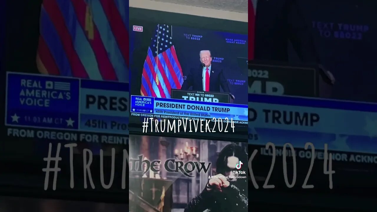 Trump speaks, we listen! #TrumpVivek2024 #brodown #charliekirk