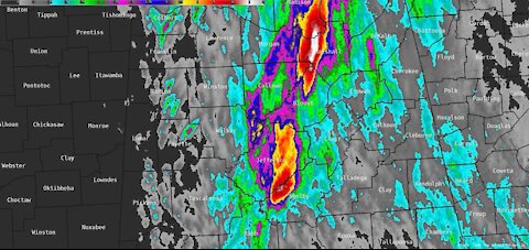 ⚠️ - ALERT Birmingham, Alabama warning of more storms moving in.