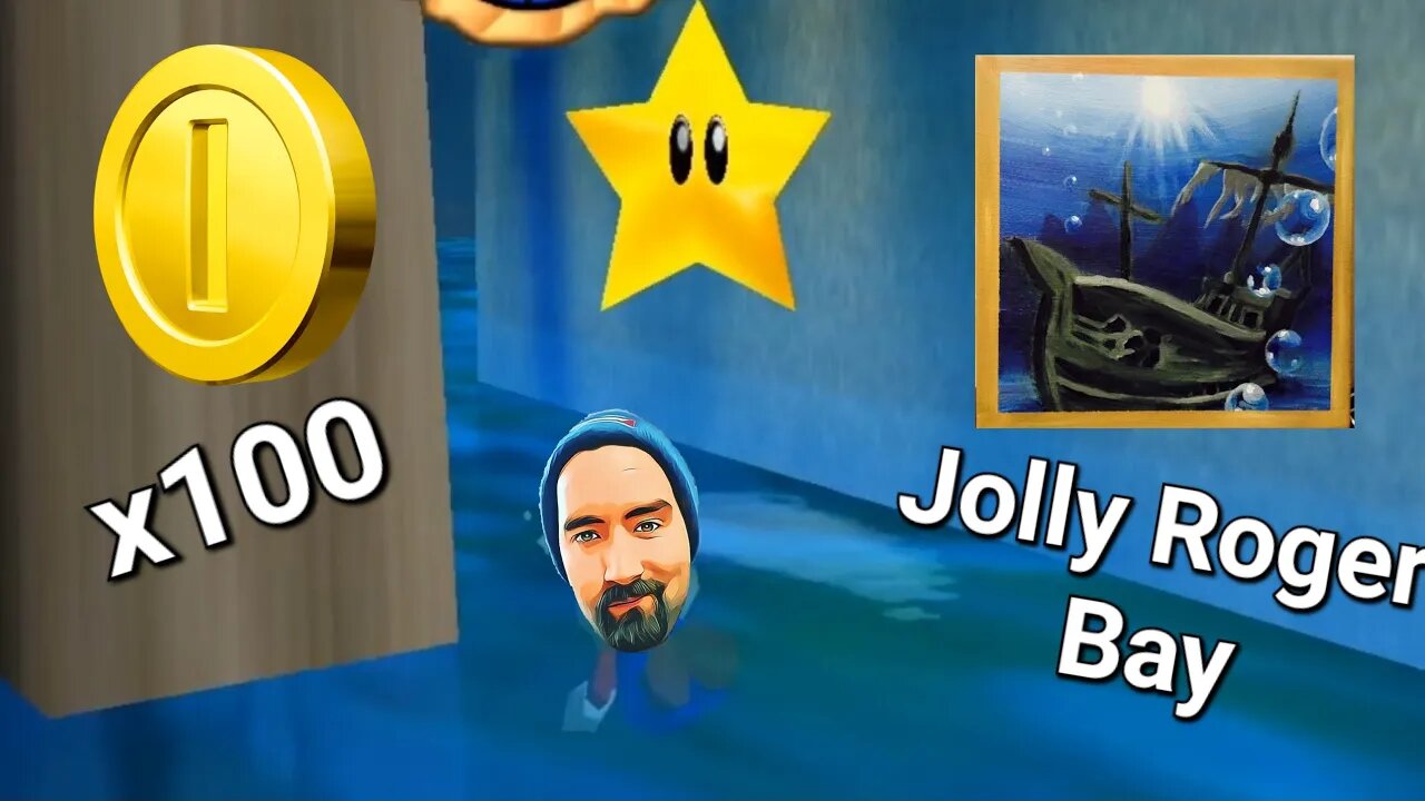 100 Coin Star in Jolly Roger Bay - Super Mario 64