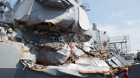 Navy Charges 2 Commanders After Pacific Ship Crashes