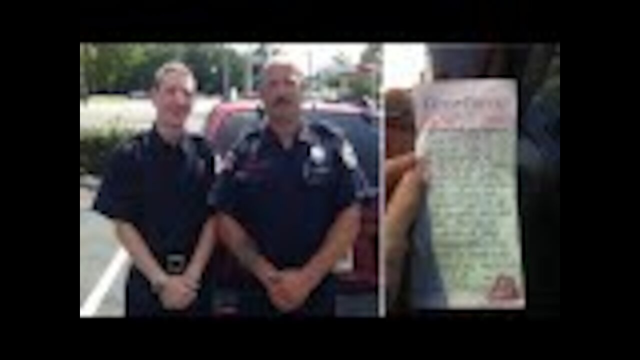 Waitress sees 2 firefighters walk in, writes note on check that leads them to take action