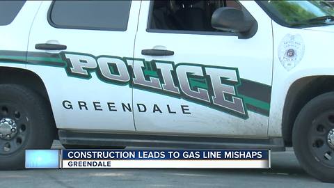 Contractor hits gas line in Greendale