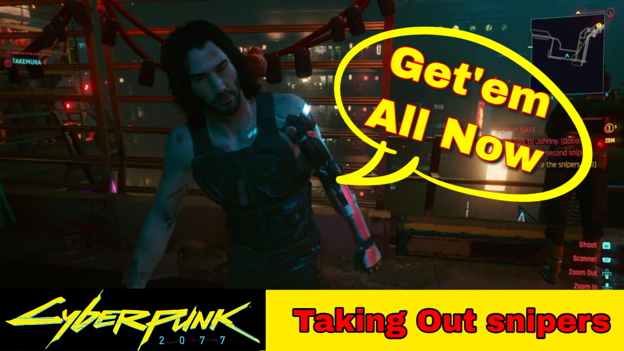 CyberPunk 2077 Main Story Mission Walkthrough Gameplay Snipers at float