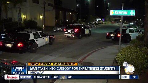 Man accused of threatening students at Midway area school taken into custody