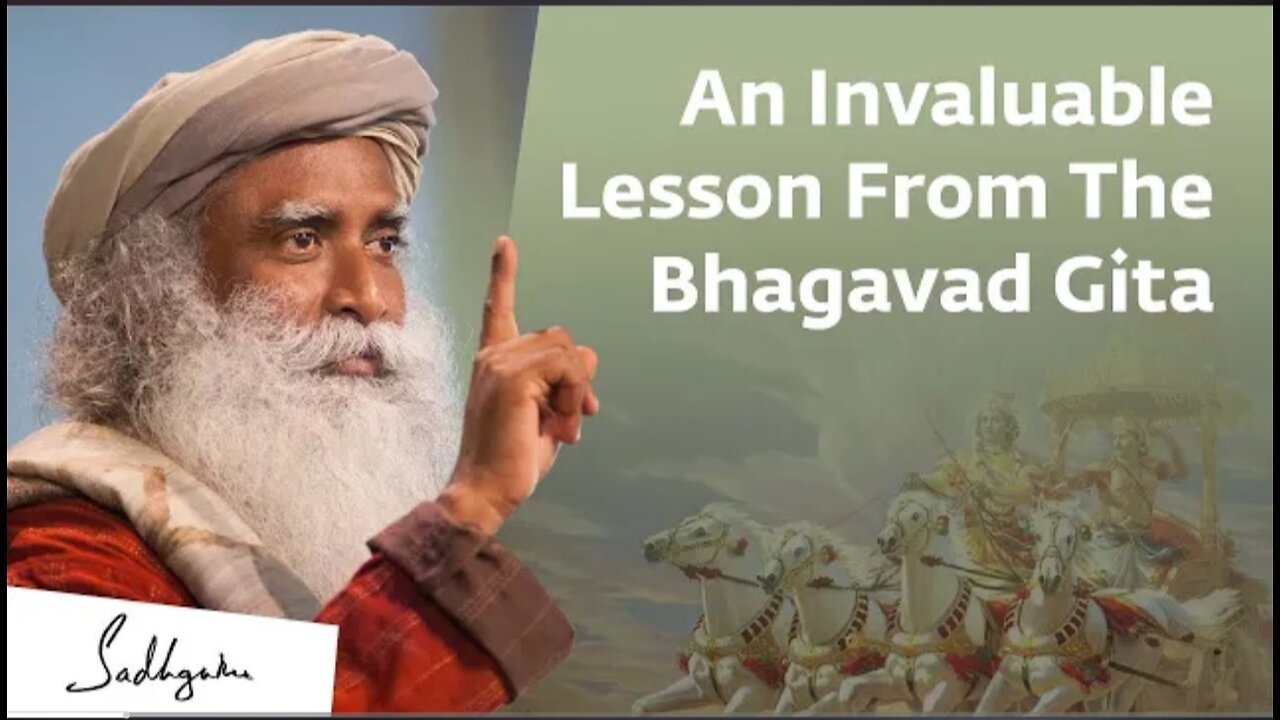 Invaluable lesson from the bagavad gita