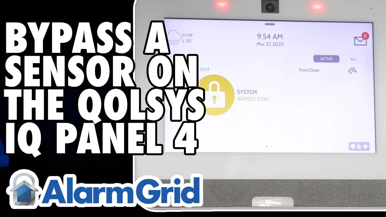 Qolsys IQ Panel 4 - Bypassing a Sensor